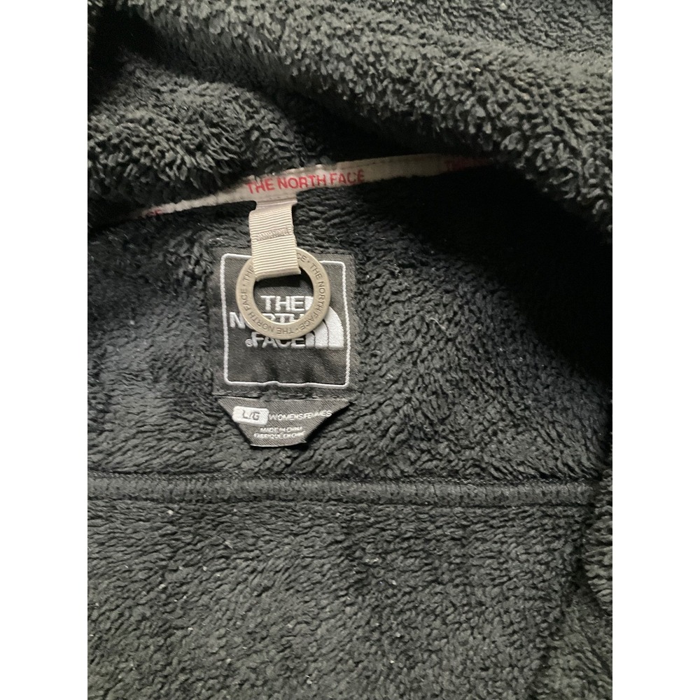 The North Face Womens Denali Hooded Fleece Jacket Black Full Zip Size L - Picture 5 of 8